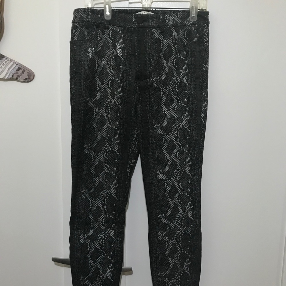 Alice + Olivia snake leather pants !!!FIRM